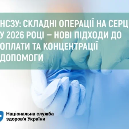 НСЗУ: складні операції на серці у 2026 році — нові підходи до оплати та концентрації допомоги